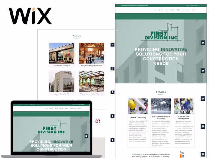 Wix Website Upgrade & Revamp for Construction Company