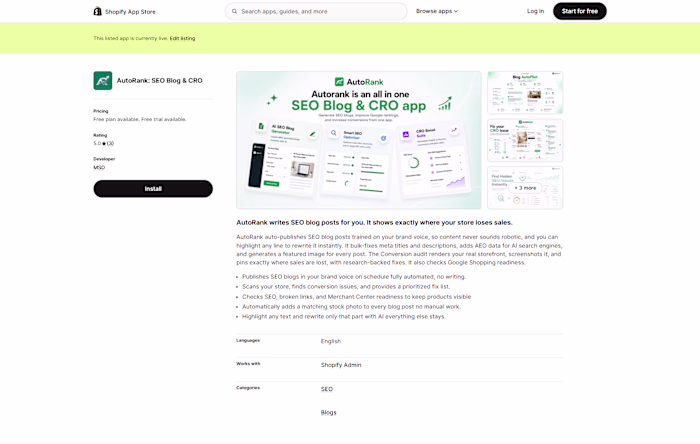 AutoRank — AI SEO &