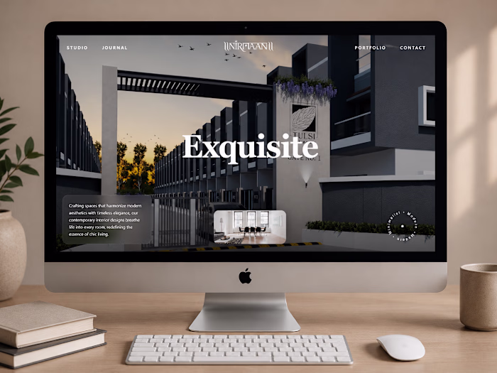 Nirmaan Interiors — Modern Website for Premium Interior Brand