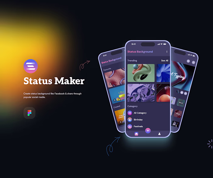 Status Maker App UI/UX