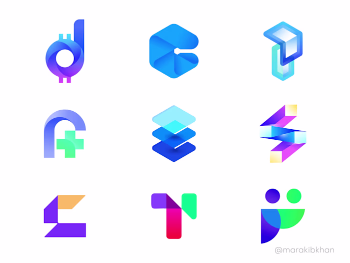 Modern abstract  creative letter logo design
