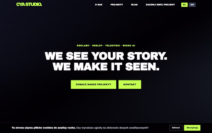 CYA Studio - Video Production Agency Website