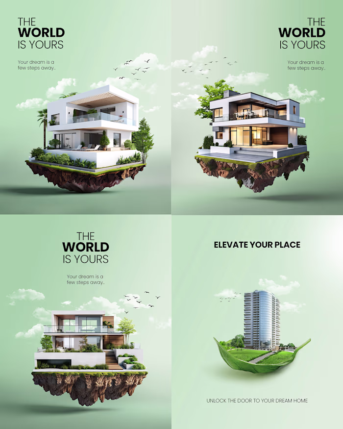 Social media posts for real estate
