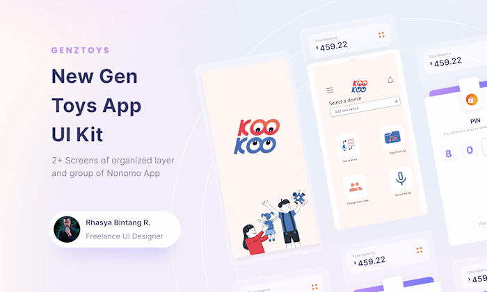 Kids Mobile app UI . maintenance Ui