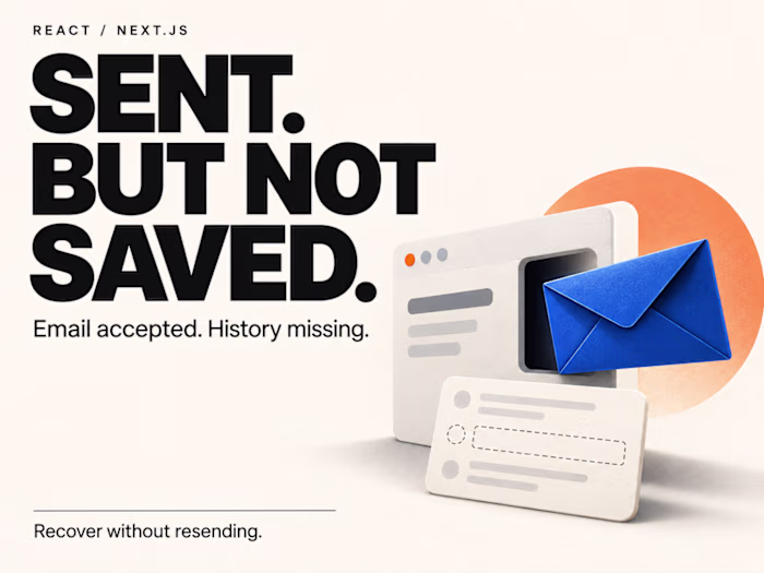Sent but not saved

The mail