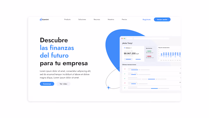 Website for Fintech
