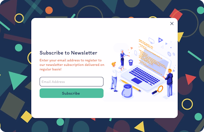 subscribe newsletter page