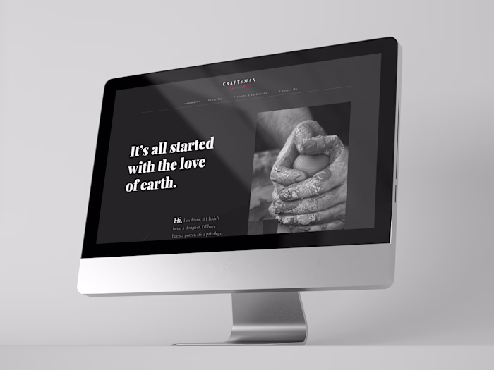 Website for Pottery Artist