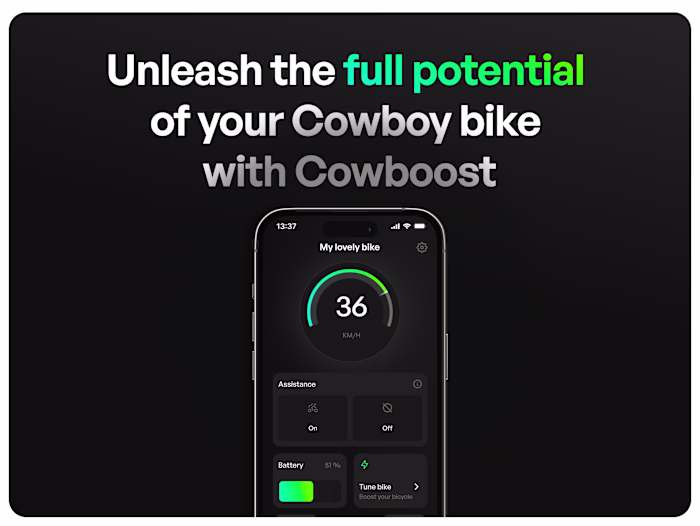 Unleash the full potential of the Cowboy bike
