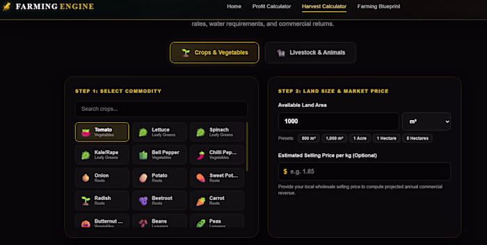 A Farming Tool that helps