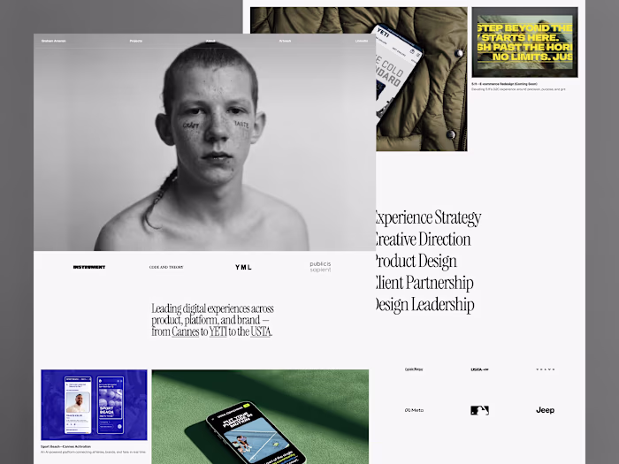 Graham Ameron - design director portfolio
