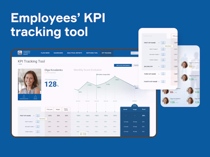 Web platform for efficiency monitoring