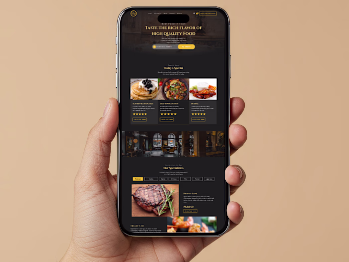 Food Ordering Web Application Design