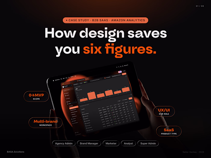 UX UI & Product Design for Amazon Analytics SaaS
