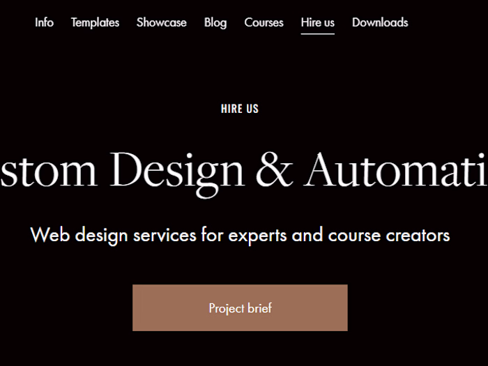 Showcase of Squarespace templates in use — Applet Studio