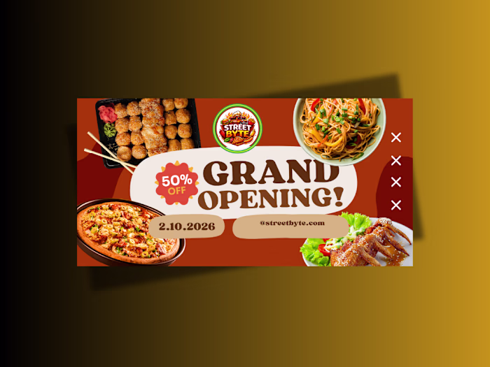 banner design for a restaurant