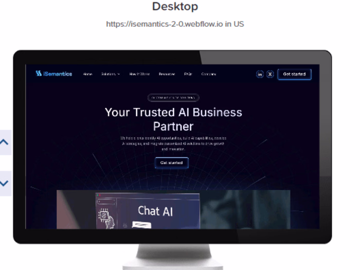 Figma design to Webflow website development | AI Business