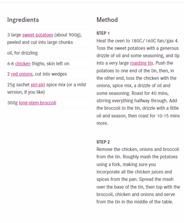 SEO writing and optimisation for recipe-oriented content