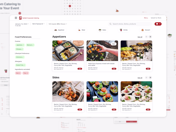 (Saltalk) AI-Cater: Personalized Catering, Simplified