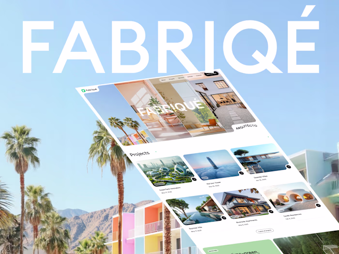 Fabrique · Architect Studio Framer Template is