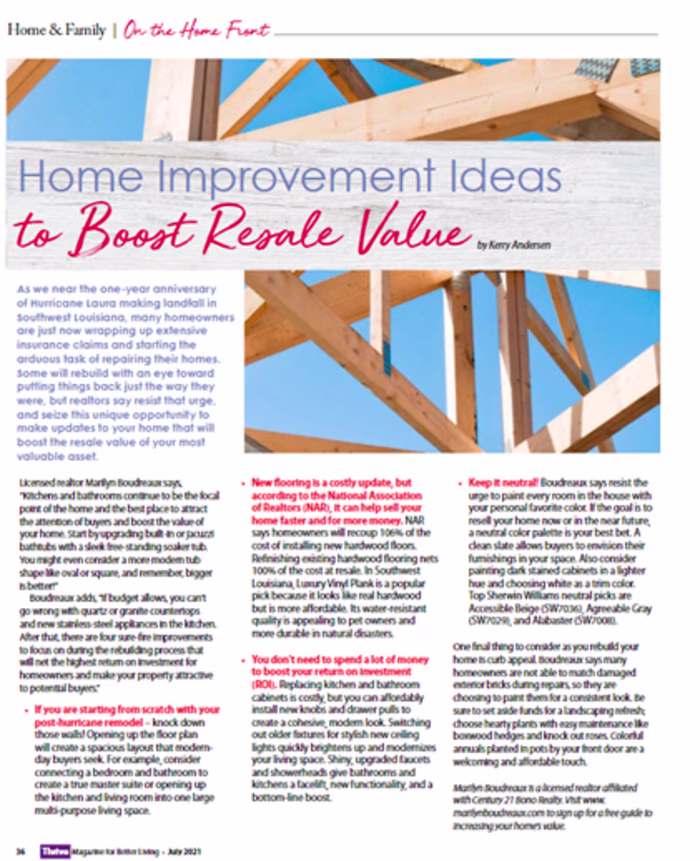 Home Improvement Ideas to Boost Resale Value