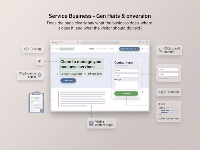 Service Page SEO Checker Tool Build