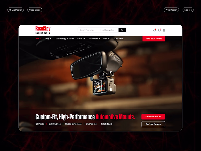 RoadSpy Website Design Project