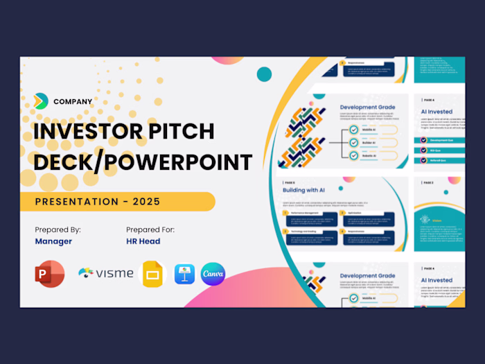 Canva Design For a Pitchdeck