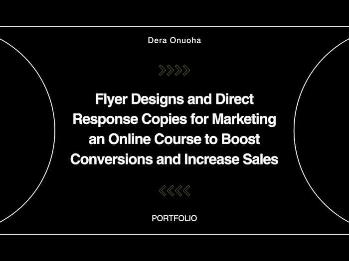 Direct Response Copy & Flyer Design to Market an Online Program