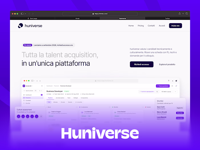 Design and Launch of Huniverse Website