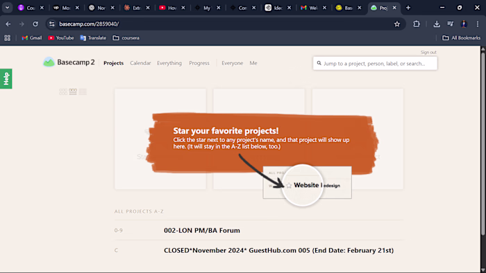 I was hired to fix an overwhelmed Basecamp workspace where c...