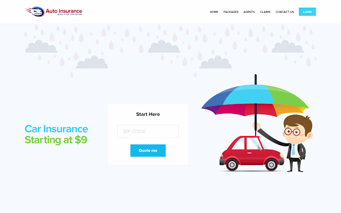 Logo, Banners, and Web Design - Auto Insurance 