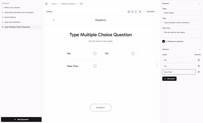 Polyform – an open‑source Typeform alternative ✨