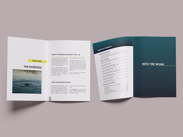 Peace Begins at Home — Editorial Handbook Design