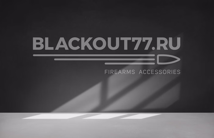 Firearms accessories company logotype
