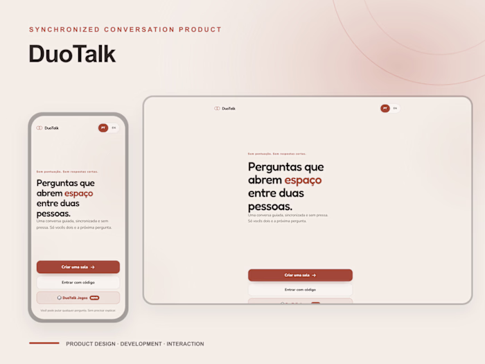 DuoTalk — A Real-Time Conversation Web App