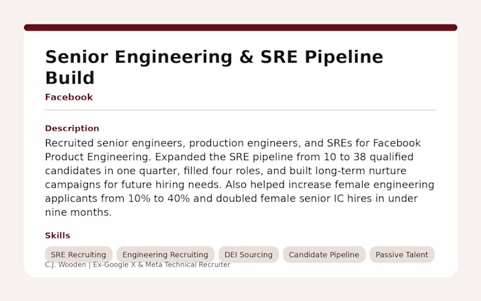 Senior Engineering & SRE Pipeline