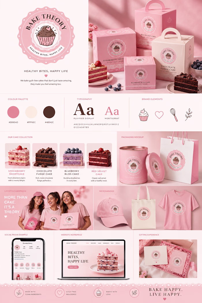Bake Theory Brand Identity, Website