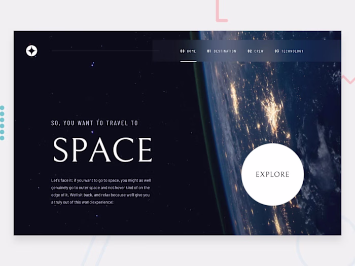 Celestia Space Tourism Website