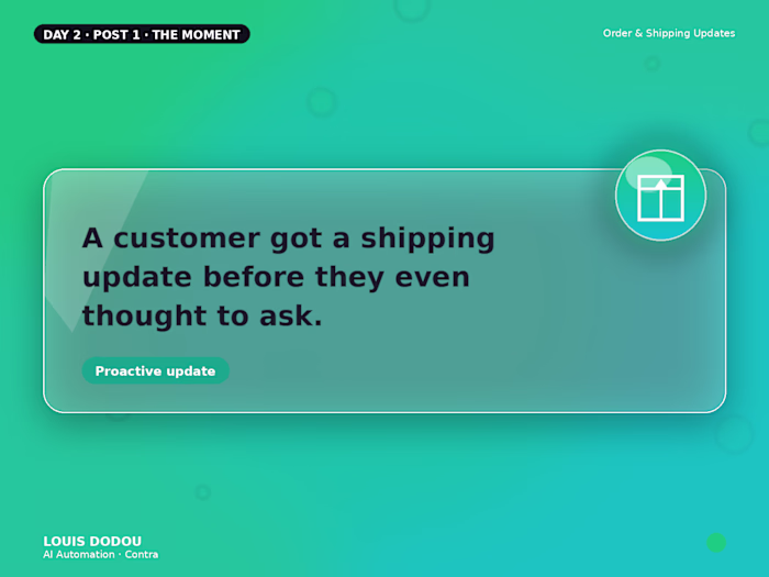 A customer got a shipping