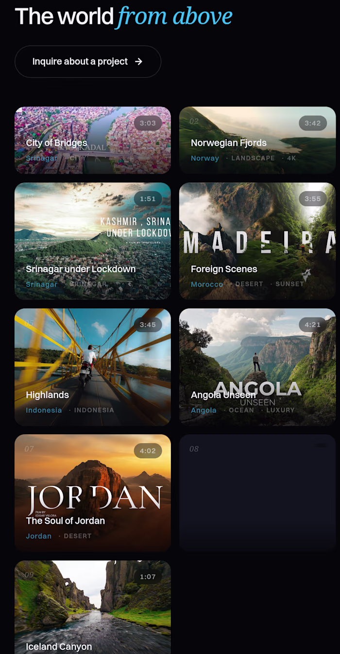 Developed fullstack portfolio for a