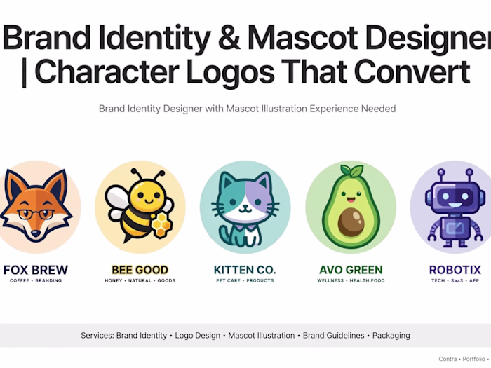 I design brand identity and