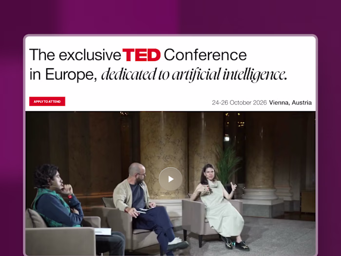 TED AI Europe — Event & Web Design