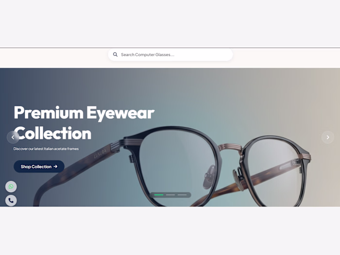 A premium eyewear commerce experience