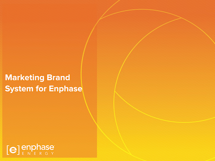Marketing Brand System for Enphase