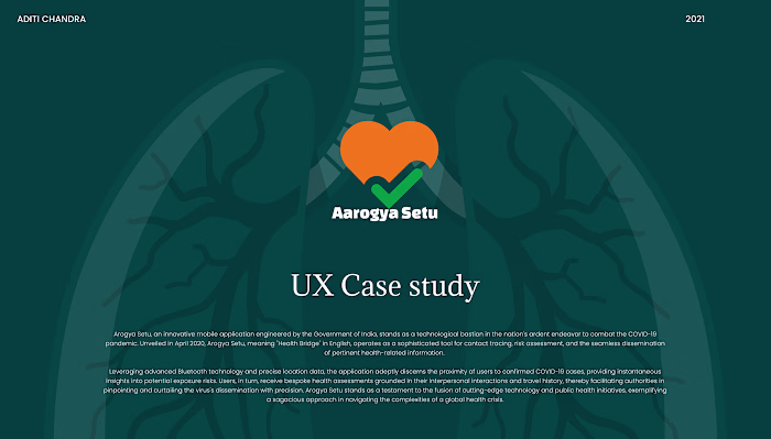 Aarogya Setu UX case study