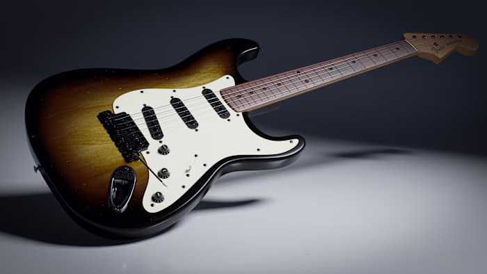 Fender Stratocaster - 3d Model