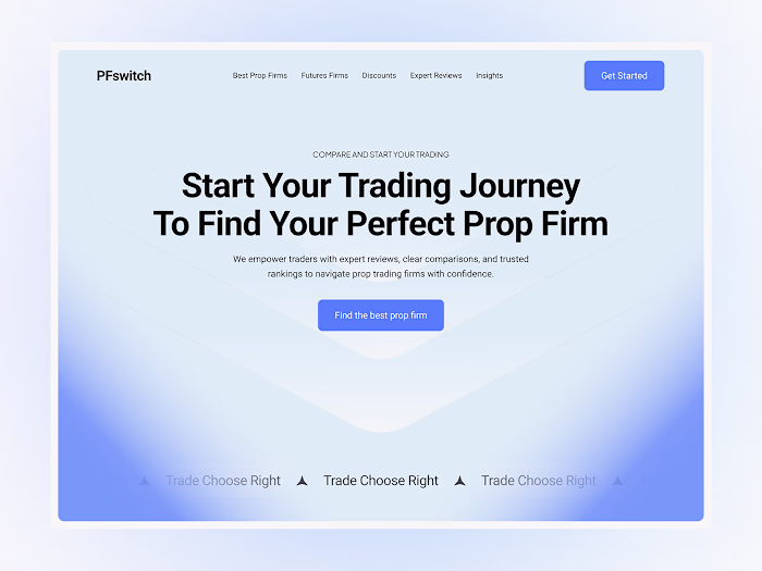 Prop Trading Firm Website