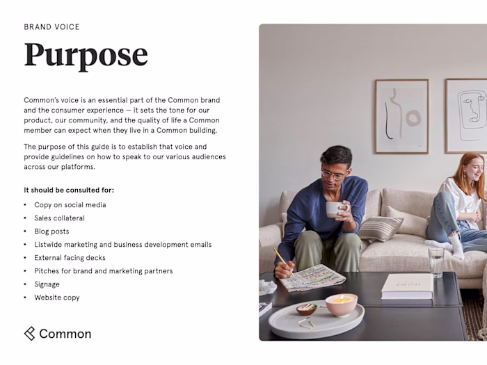 Common Living: Brand Voice Guide