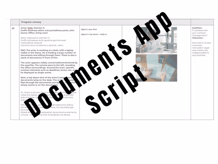 Documents App - Social Media Video Script